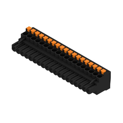 1000200001 - 5.08mm PCB Female Connector, 19 Poles, 90° Orientation  (Pack of 18)