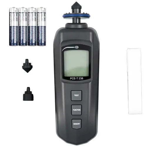 PCE-T 238 - Battery-Powered Handheld Tachometer for Speed Measurement