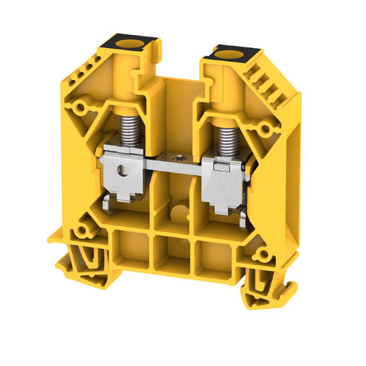 2000040000 - Black & Yellow 16mm² Terminal Block with 76A Capacity  (Pack of 50)