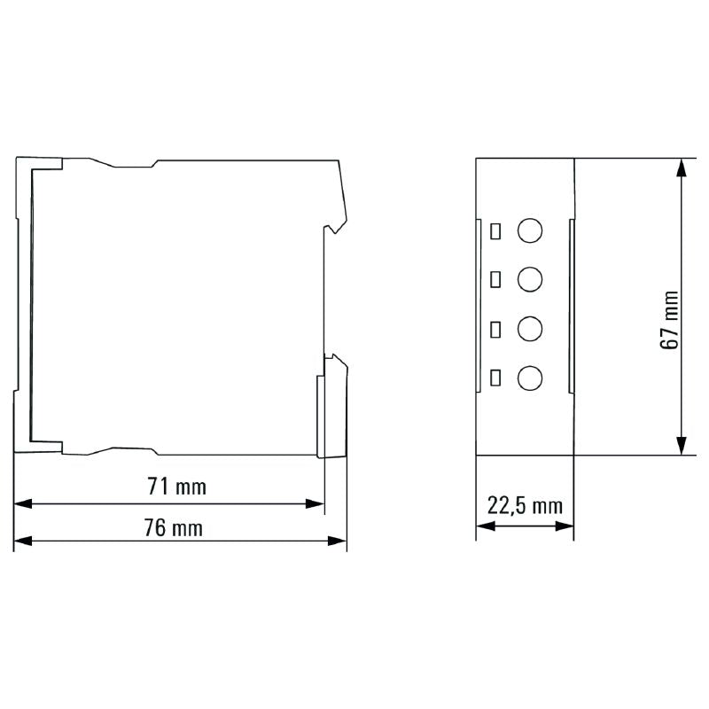 2697270000 - TFI Series 12-240V Timer with 2NO Contacts, 3A Rating