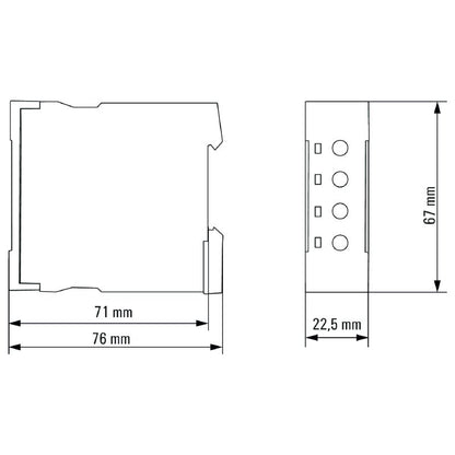2697270000 - TFI Series 12-240V Timer with 2NO Contacts, 3A Rating