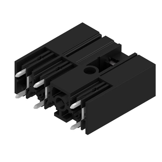 1048430000 - Black 3-Pole THT PCB Connector, 180° Angle with Screw Flange  (Pack of 60)