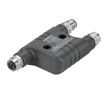 2616480000 - Reliable Y Connector with Two M12 Sockets and Gold-Plated Contacts