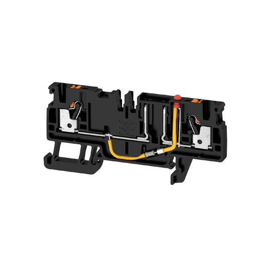 2466600000 - Black 24V Fuse Terminal, Push-In 2.5 mm² Connections  (Pack of 50)