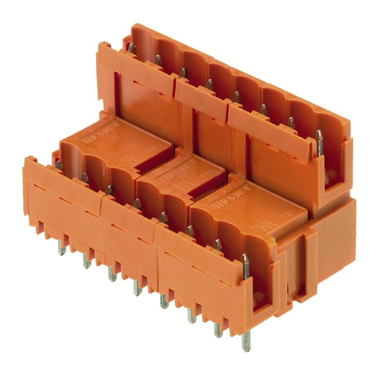 1726800000 - 5.08mm Male PCB Connector with 16 Poles, Orange  (Pack of 20)