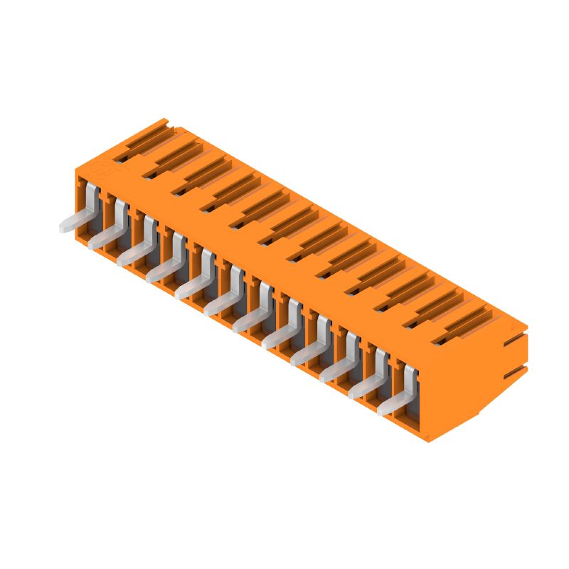 1845110000 - 3.5mm 12-Pole Orange PCB Terminal with 90° Angle  (Pack of 42)