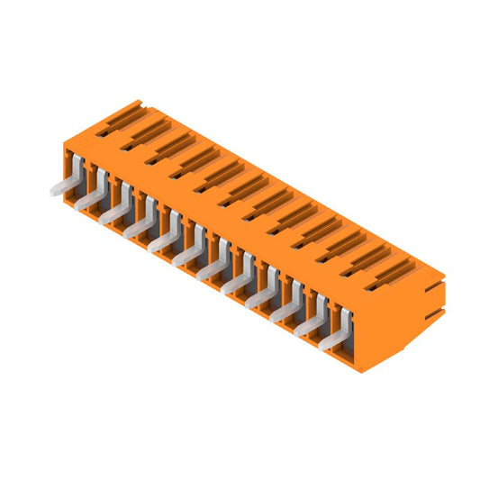 1845110000 - 3.5mm 12-Pole Orange PCB Terminal with 90° Angle  (Pack of 42)