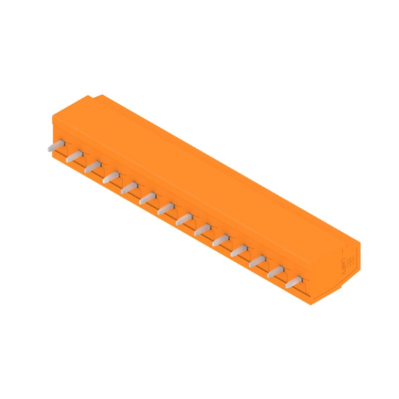 2786660000 - 5mm PCB Terminal, 14 Poles, 90° Connection, Tinned Orange  (Pack of 52)