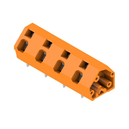 1953490000 - 10mm PCB Terminal, 4 Poles, 135° Angle, Solder Pin 3.5mm  (Pack of 100)