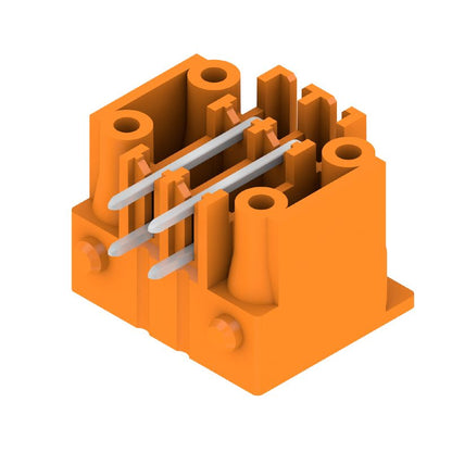 1040960000 - 4-Pole Orange PCB Connector, 3.81mm Flange, THT Solder Pins  (Pack of 50)