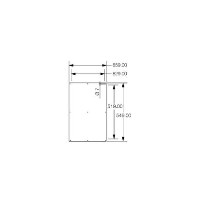 1193910000 - 859mm Stainless Steel Terminal Box for Mounting