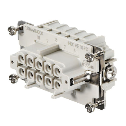 1204400000 - 10-Pole 16A Female Crimp Connector, RoHS & UL Certified