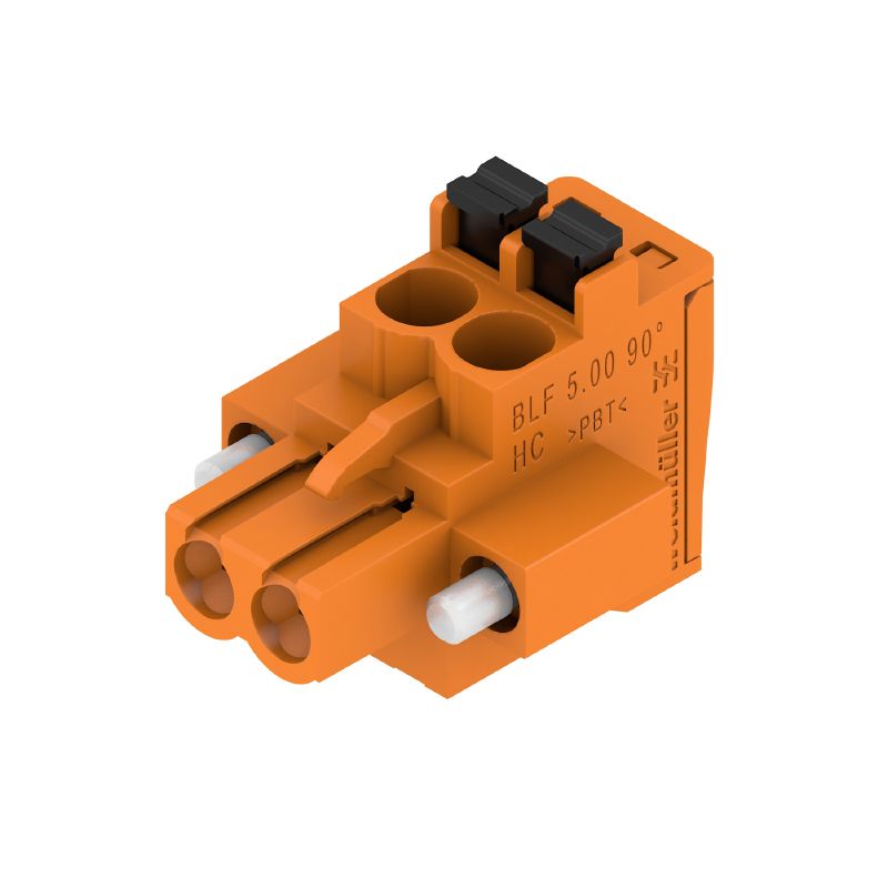 1980640000 - 5mm Pitch 2-Pole PCB Connector, 90° Push-In Design  (Pack of 90)