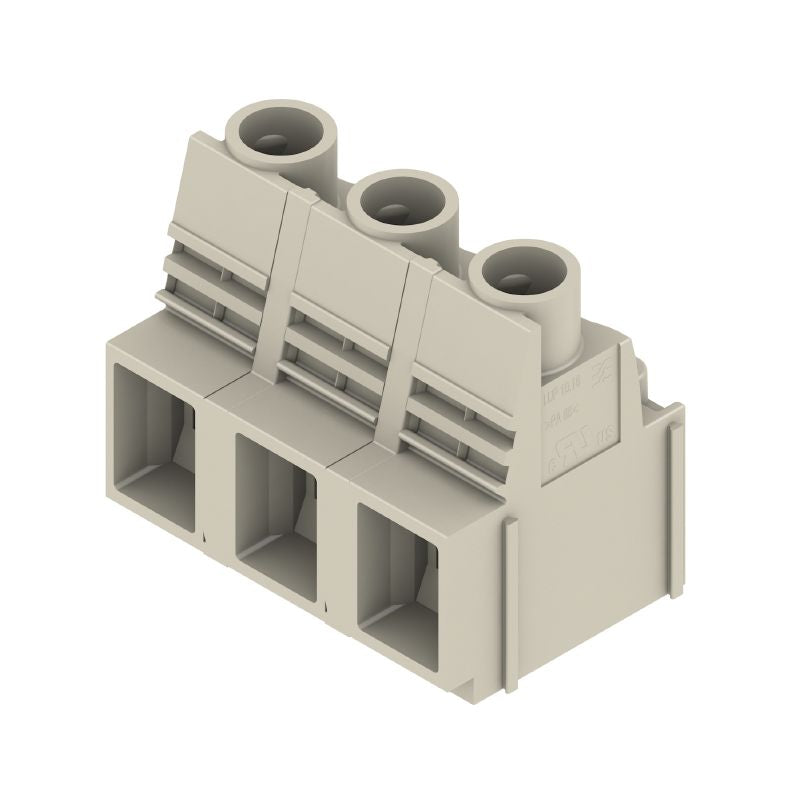 1839190000 - 12.70mm PCB Terminal, 3 Poles, 90° Angle, Pebble Grey  (Pack of 20)
