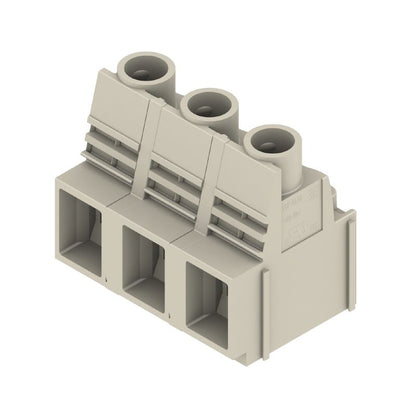 1839190000 - 12.70mm PCB Terminal, 3 Poles, 90° Angle, Pebble Grey  (Pack of 20)