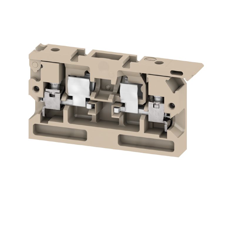 0376960000 - Beige/Yellow Screw Connection Fuse Terminal, 4 mm², 500 V  (Pack of 100)