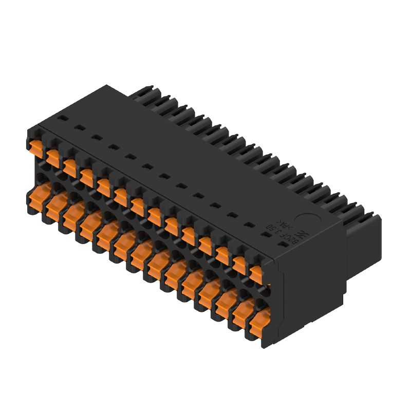 1277590000 - 3.50mm PCB Connector, 28 Poles, 180° Angle, Push-In Method  (Pack of 36)
