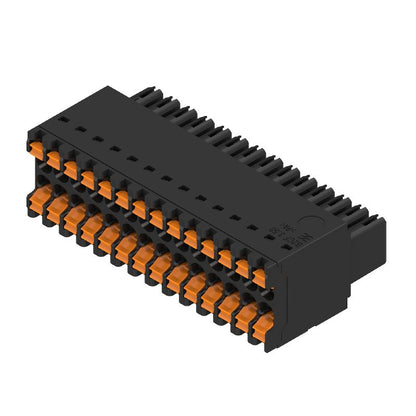 1277590000 - 3.50mm PCB Connector, 28 Poles, 180° Angle, Push-In Method  (Pack of 36)