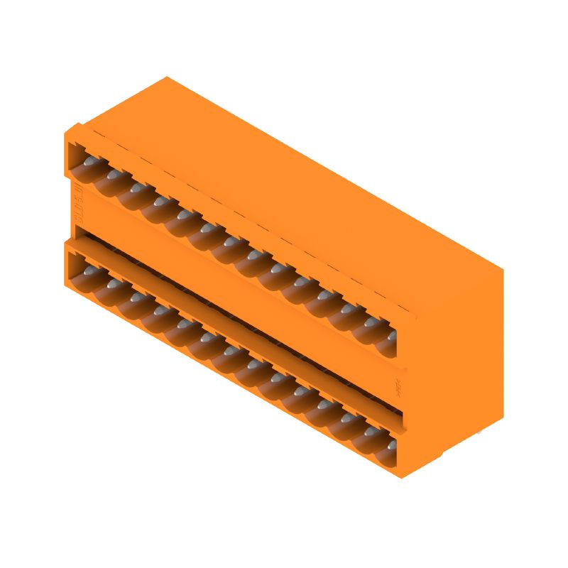 1614470000 - 5.00mm Male PCB Connector with 28 Poles, Orange Finish  (Pack of 10)
