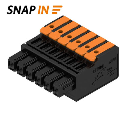 2741600000 - 5mm Female PCB Connector, 6 Poles, 400V, Touch-Safe  (Pack of 60)