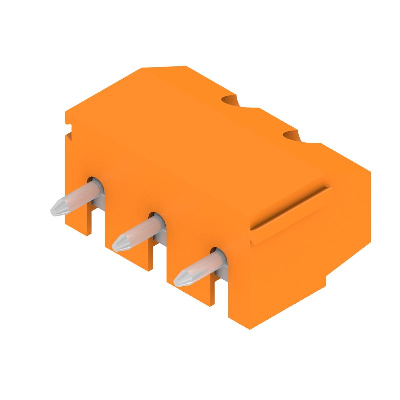1760500000 - Orange 5.08mm PCB Terminal, 3 Poles, 90° Angle  (Pack of 500)