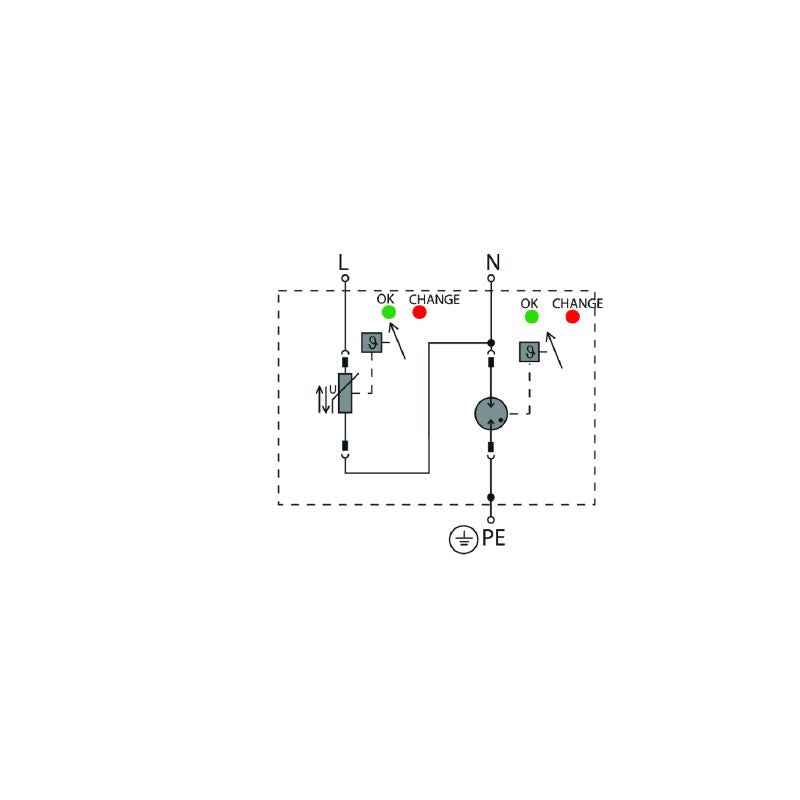 2730650000 - 277V Low Voltage Surge Arrester for Single-Phase Systems