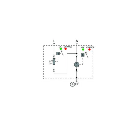 2730650000 - 277V Low Voltage Surge Arrester for Single-Phase Systems