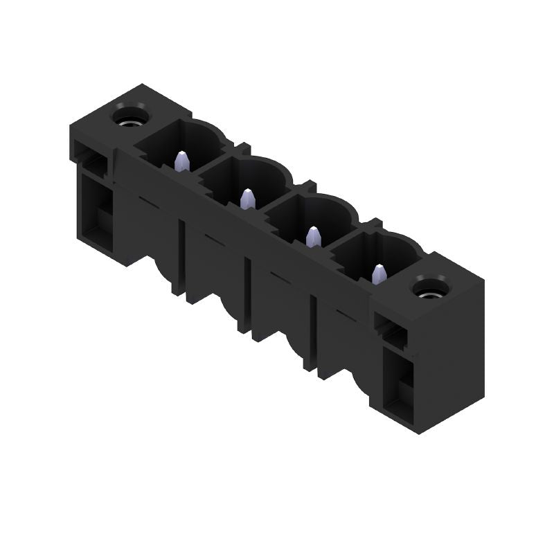 1140890000 - 4-Pole 7.62mm Black PCB Connector for THT Soldering  (Pack of 42)