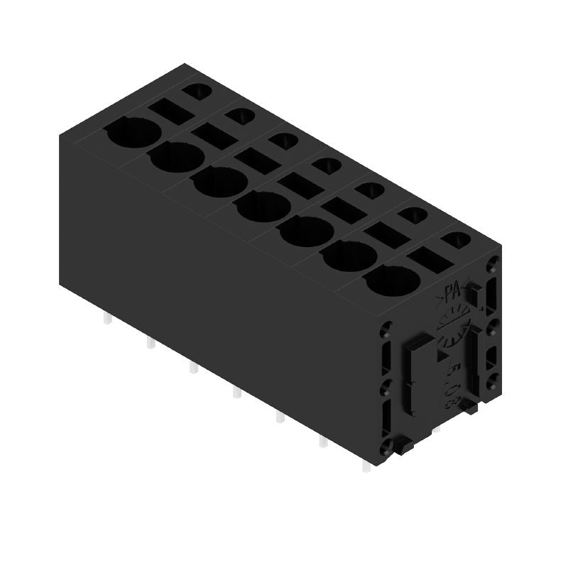 1426630000 - 7-Pole Black PCB Terminal, 180° Orientation, 3.5mm Pins  (Pack of 40)
