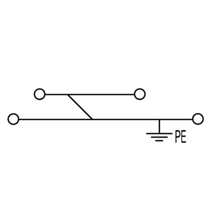 8671050000 - Green ZDK 4-2 PE Terminal, 60mm Depth, Tension-Clamp  (Pack of 50)