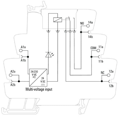 1984650000 - 24-230V UC Relay Module with Gold-Plated Contacts  (Pack of 10)