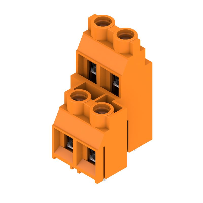 1926350000 - 9.52mm 4-Pole PCB Terminal, 90° Angle, Orange Tinned  (Pack of 10)