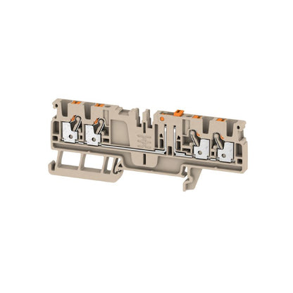 1989860000 - Dark Beige Push-In Test Terminal, 2.5mm², 20A Rated  (Pack of 50)