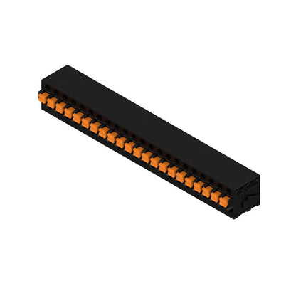 1424990000 - 5mm Pitch Black Terminal Block with 22 Poles and PUSH IN Connection  (Pack of 10)