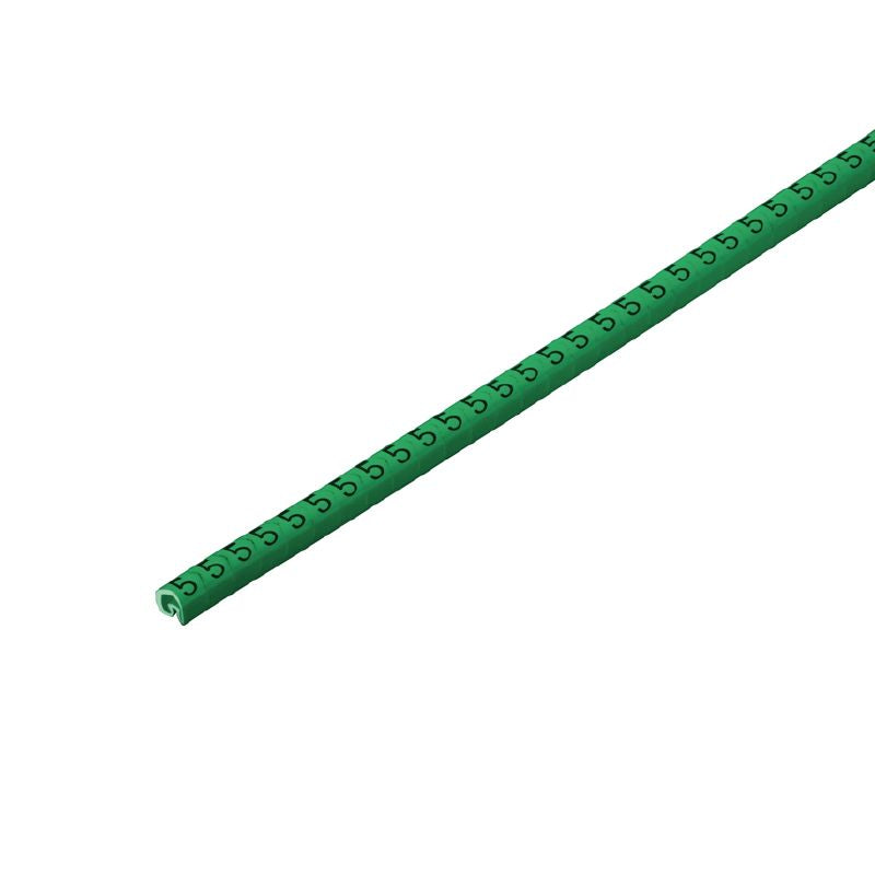 1568241518 - Green PVC Cable Markers for 1.3-3mm Diameter Cables  (Pack of 500)