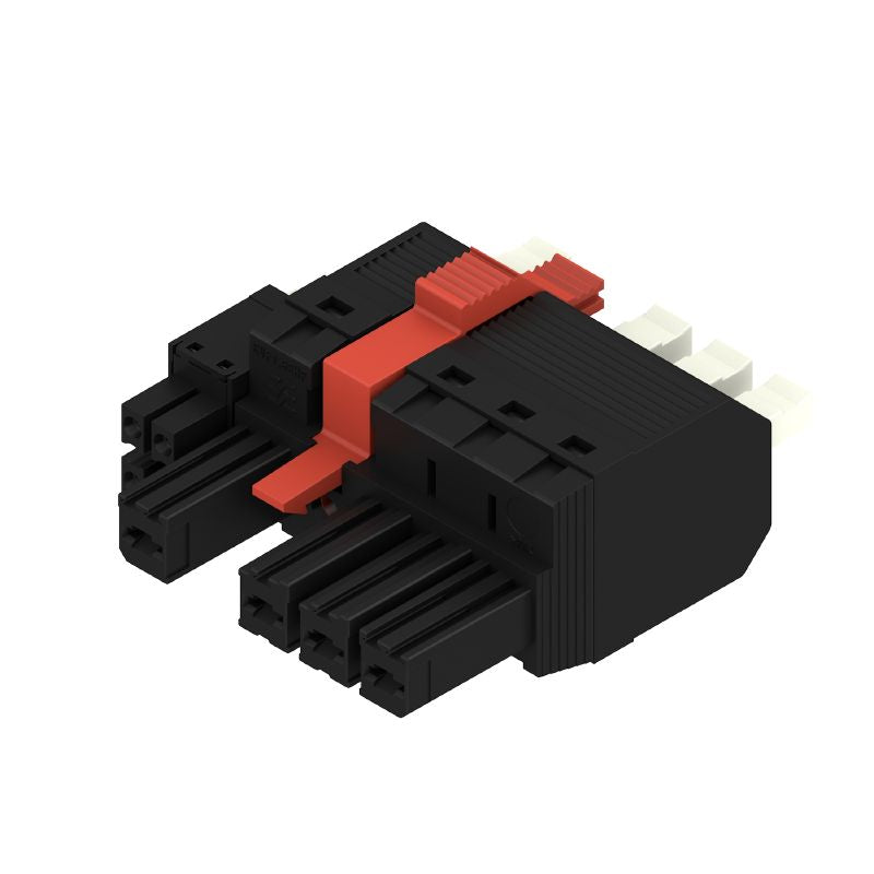 2590720000 - 4-Pole 7.62mm Female PCB Connector with 180° Push-In Design  (Pack of 20)