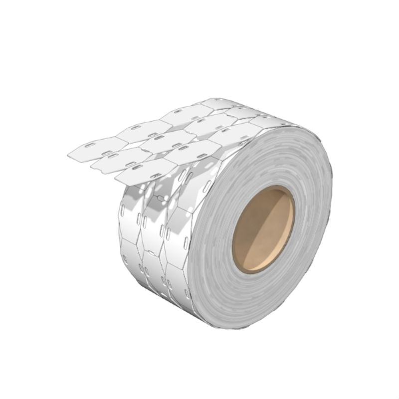 2621470000 - Durable 26x15mm White Cable Markers, 1000 Pack  (Pack of 1000)