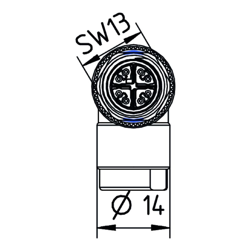 2702710000 - RoHS Compliant Male Connector IP67, 4-9mm Cable Diameter