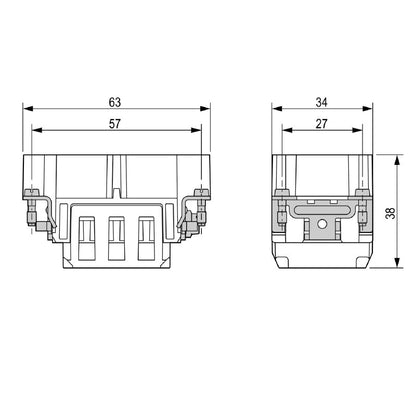 3023920000 - 18-Pole PUSH IN Connector, Size 4, RoHS Compliant