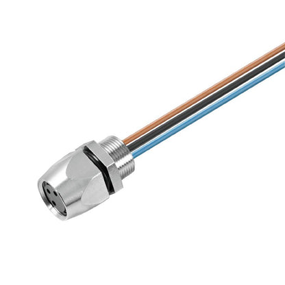 2020870000 - M8 Female Socket Plug, 3-Pole, 1.5m Cable Length