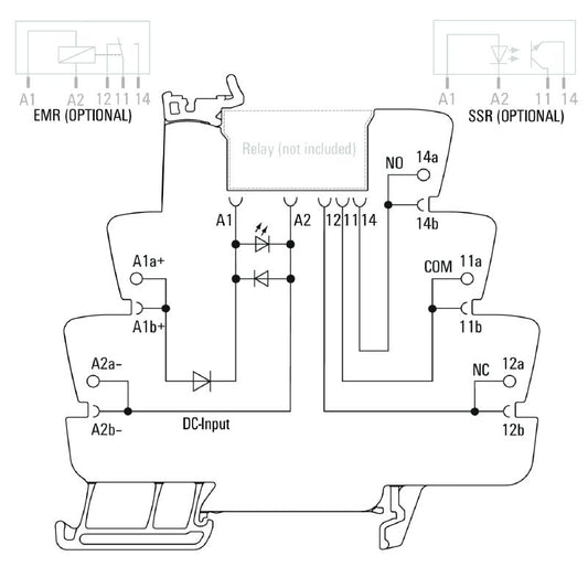 1123370000 - TRZ 24VDC Relay Socket, 10A, Compact 87.8mm Depth  (Pack of 10)