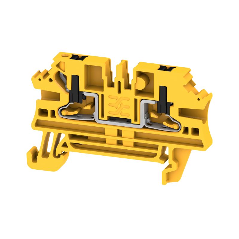 2847320000 - Black/Yellow 2.5mm² Terminal Block, 24A Capacity  (Pack of 100)