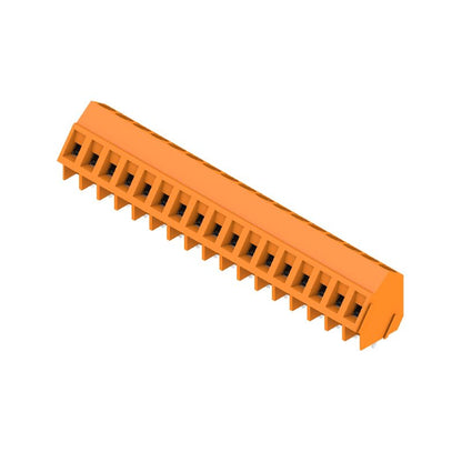 1233950000 - 17-Pole PCB Terminal Strip, 5mm Spacing, 135° Angle  (Pack of 50)