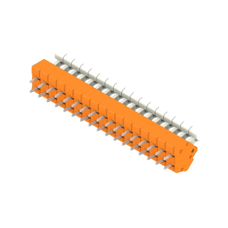 1958390000 - 5mm Pitch Orange PCB Terminal with 17 Poles at 135°  (Pack of 50)
