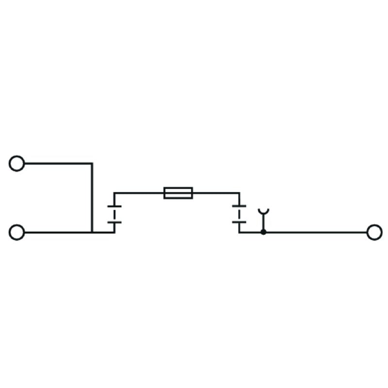 1820950000 - ZSI 6mm² Black Fuse Terminal with Tension-Clamp Connection  (Pack of 20)