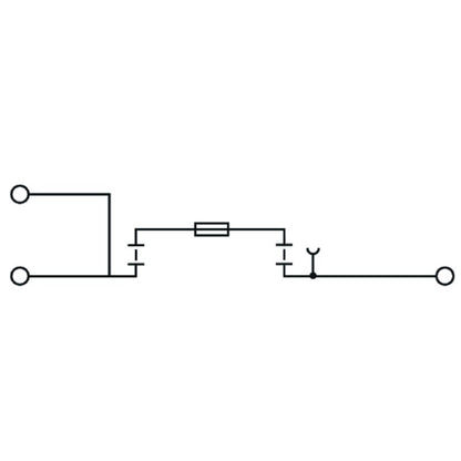 1820950000 - ZSI 6mm² Black Fuse Terminal with Tension-Clamp Connection  (Pack of 20)