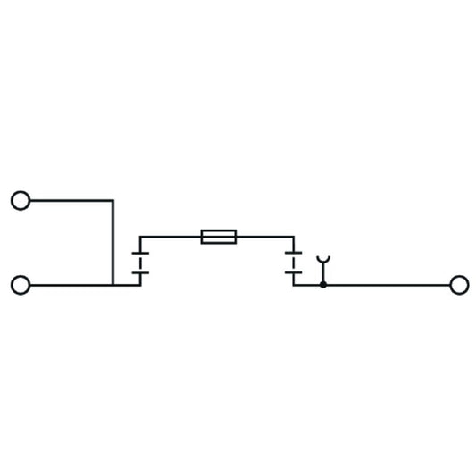 1820950000 - ZSI 6mm² Black Fuse Terminal with Tension-Clamp Connection  (Pack of 20)