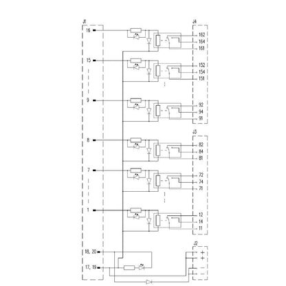 1457310000 - 24V Relay Module with Screw Connections and UL Certification
