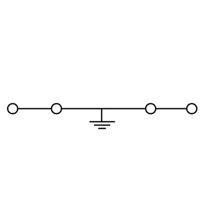 1698110000 - 2.5 mm² Tension-Clamp Earth Terminal Block, White, 50-Pack  (Pack of 50)