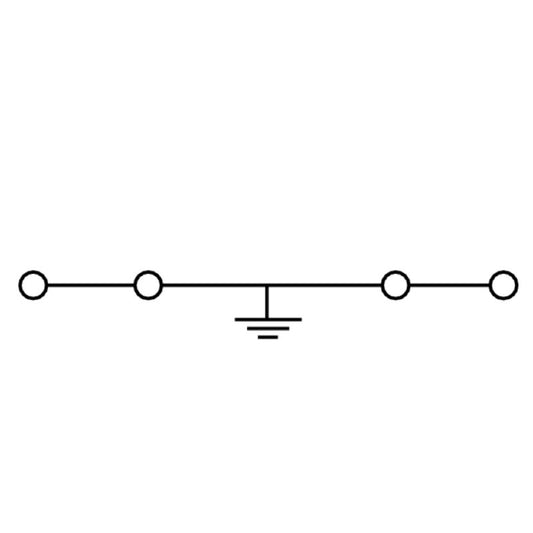 1698110000 - 2.5 mm² Tension-Clamp Earth Terminal Block, White, 50-Pack  (Pack of 50)